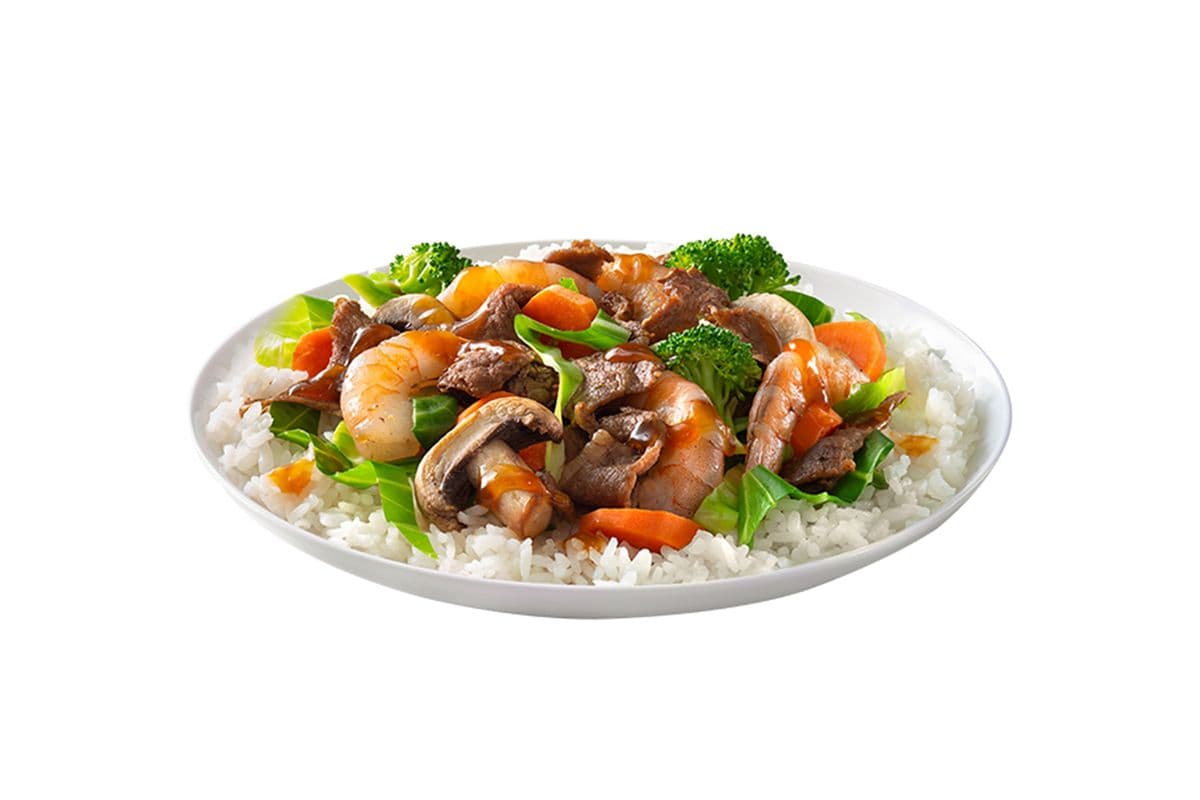 Teriyaki Beef and Shrimp