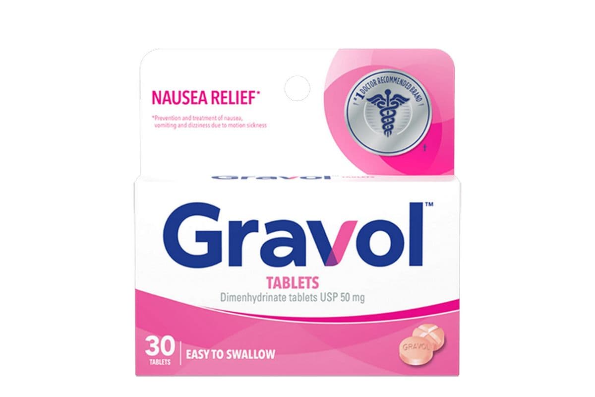Gravol Dimenhydrinate tablets 50 mg (30 ct)