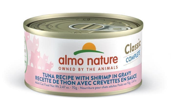 Almo Nature Classic Complete Cat Food - Tuna Recipe With Shrimp In Gravy 70g