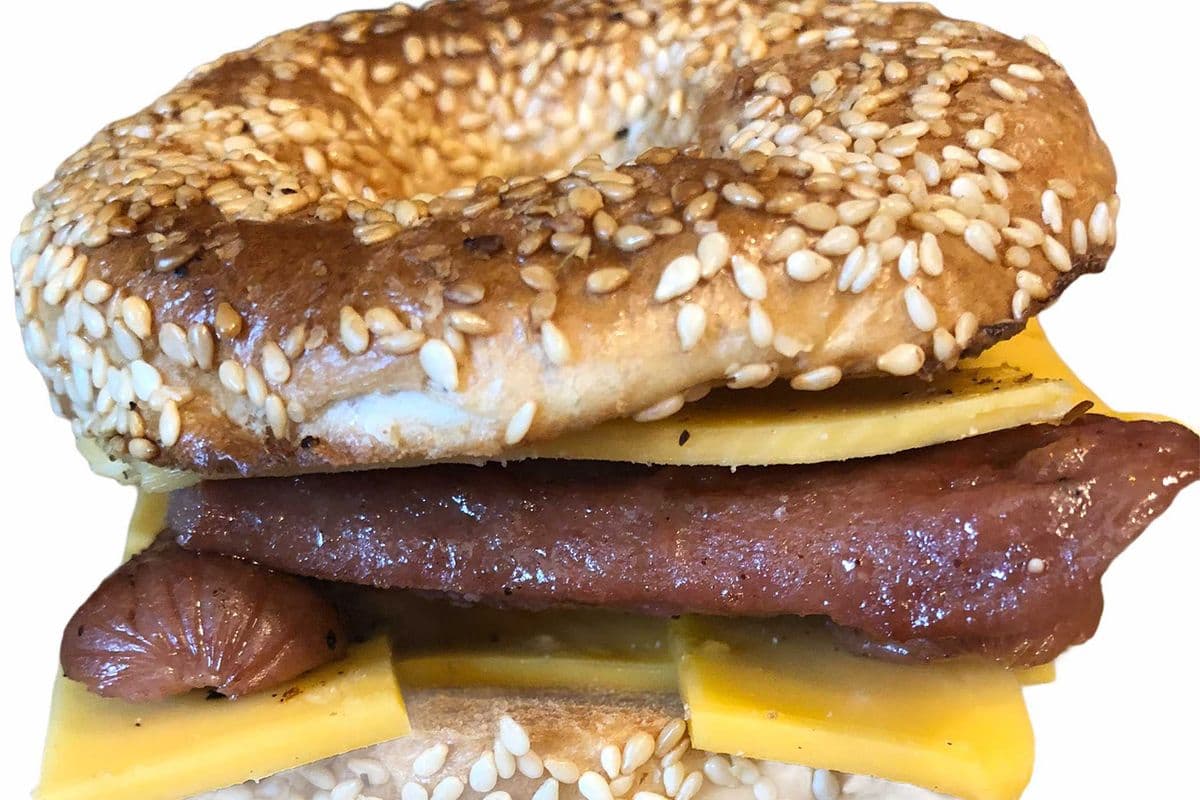 Nathan Hotdog Bagel Delux au Cheddar