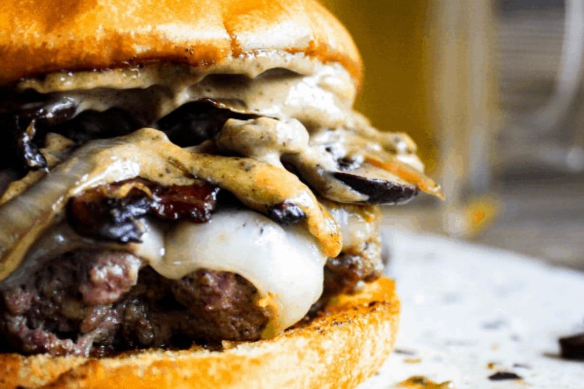 Mushroom Melt Burger