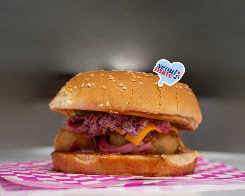Seoulmate (Korean gochujang sauce) Veggie Bae - Homemade Patty Sandwich