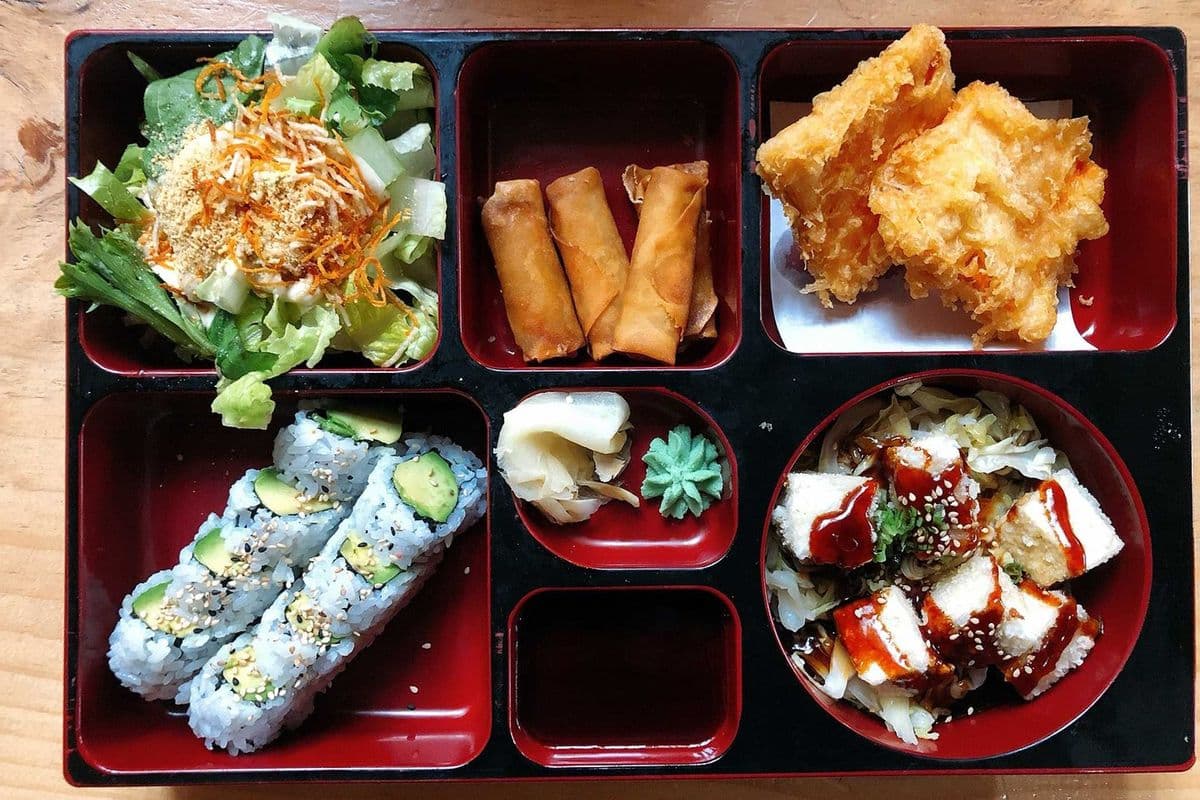 Tofu and Vegetables Bento