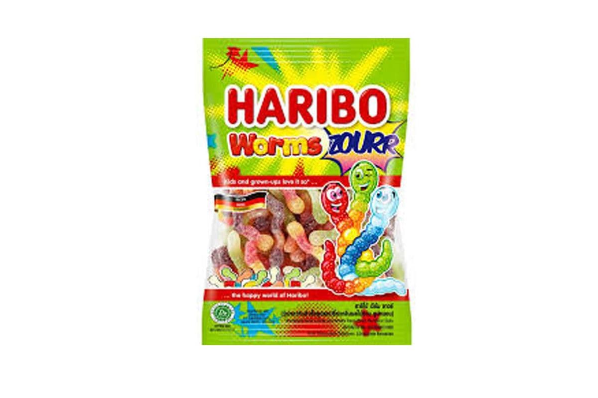 Haribo Sour Worms (80 g)