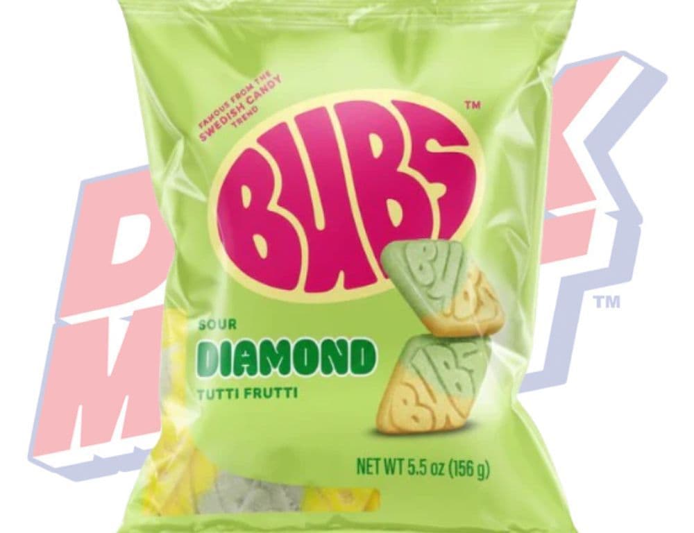 Bubs Sour Diamond Tutti Frutti - 5.5oz