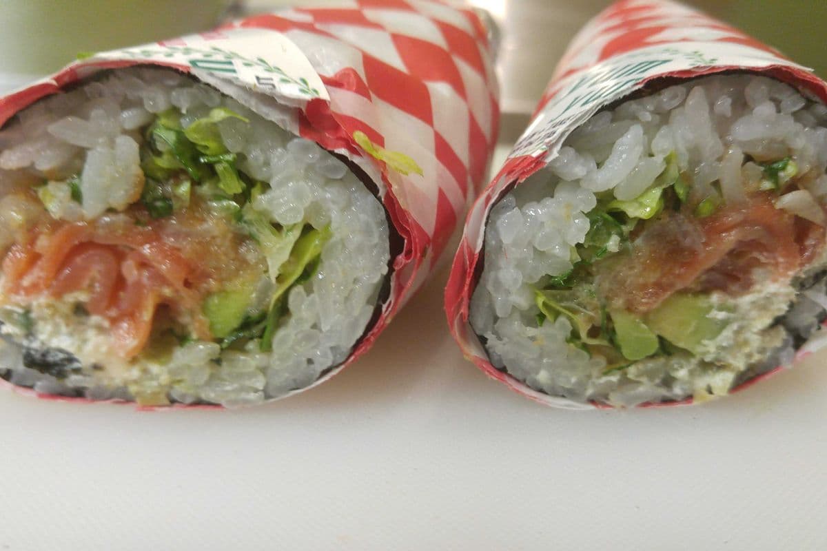Smoked Salmon Burrito with Spinach Dip