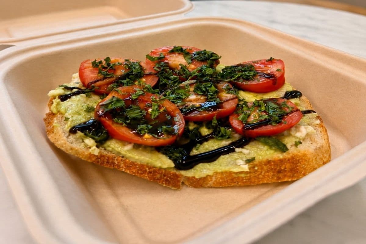Caprese Whipped Avo Toast