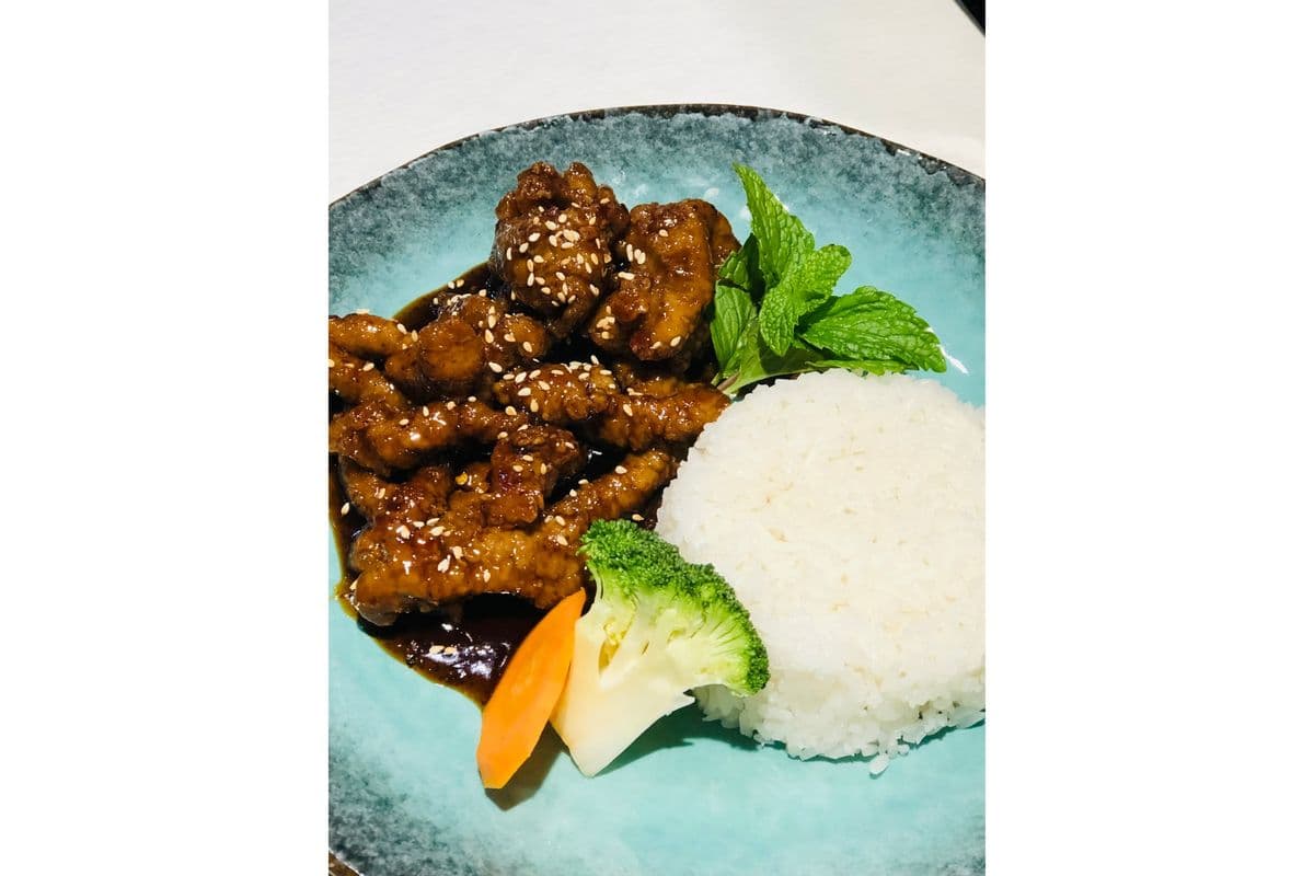 Ginger Beef with Rice