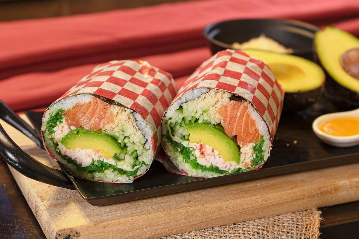 Salmon Sushi Burrito