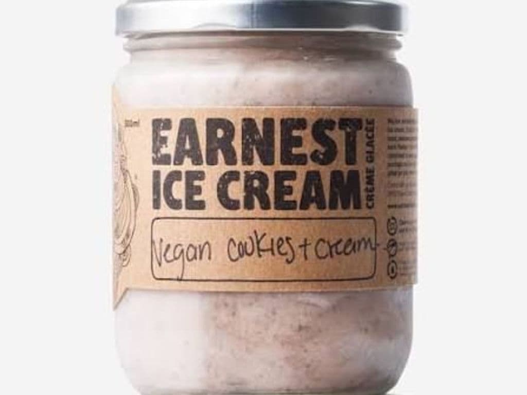 EARNEST ICE CREAM VEGAN COOKIES & CREAM 500ML