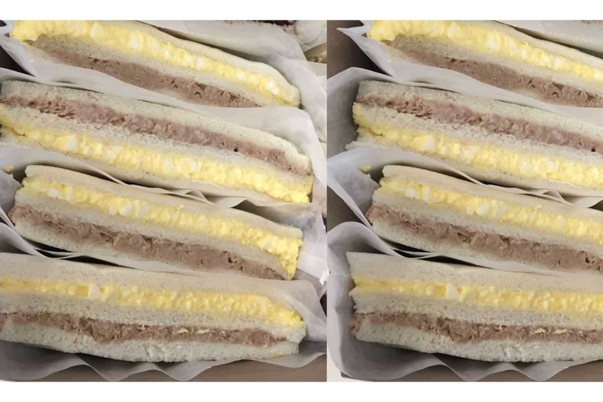 4 Tuna & Egg Sandwiches (Triangular)