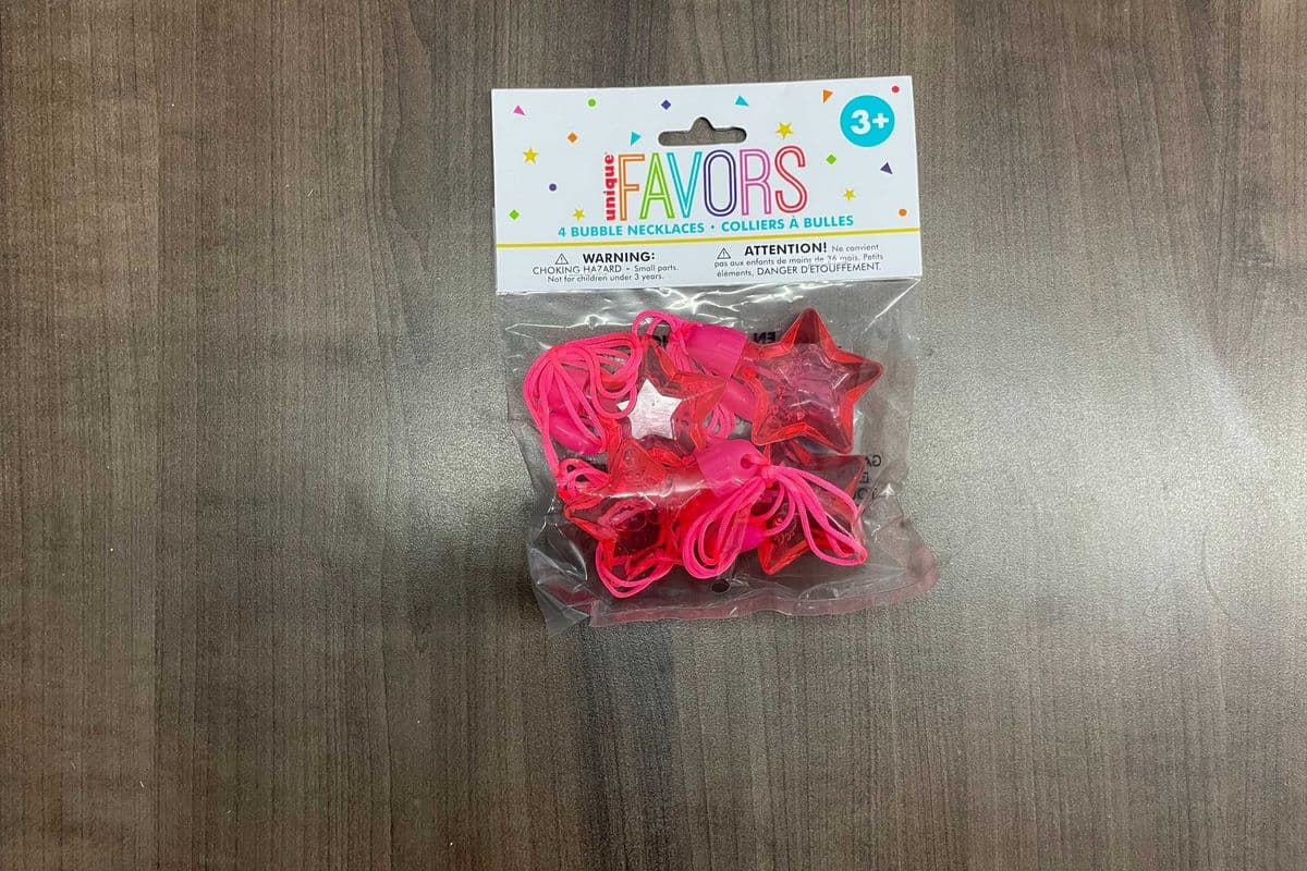 4 Star Bubble Necklaces (4 pcs)