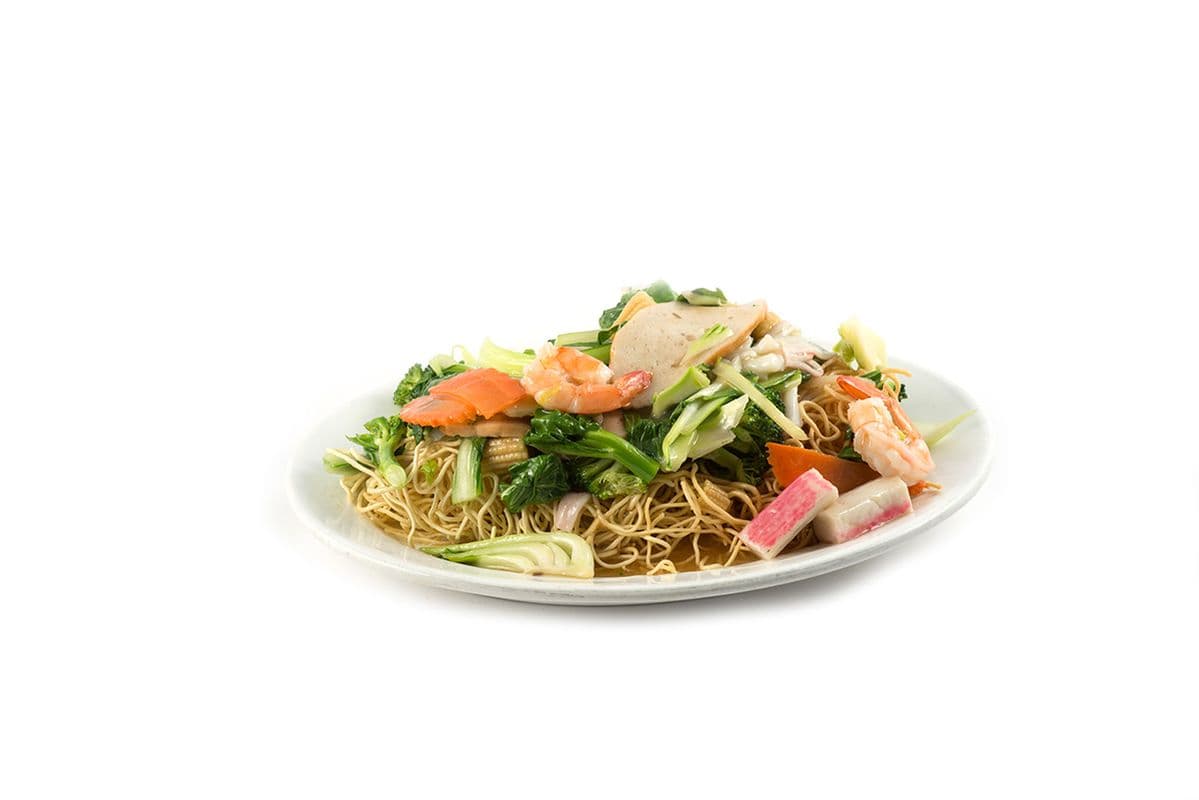 62. Nouilles croustillantes aux fruits de mer et légumes / Crispy Noodles with Seafood and Vegetables