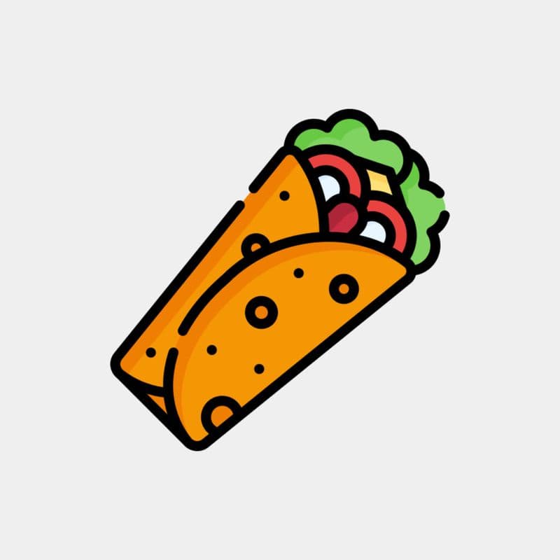Turkey Rolled Pita