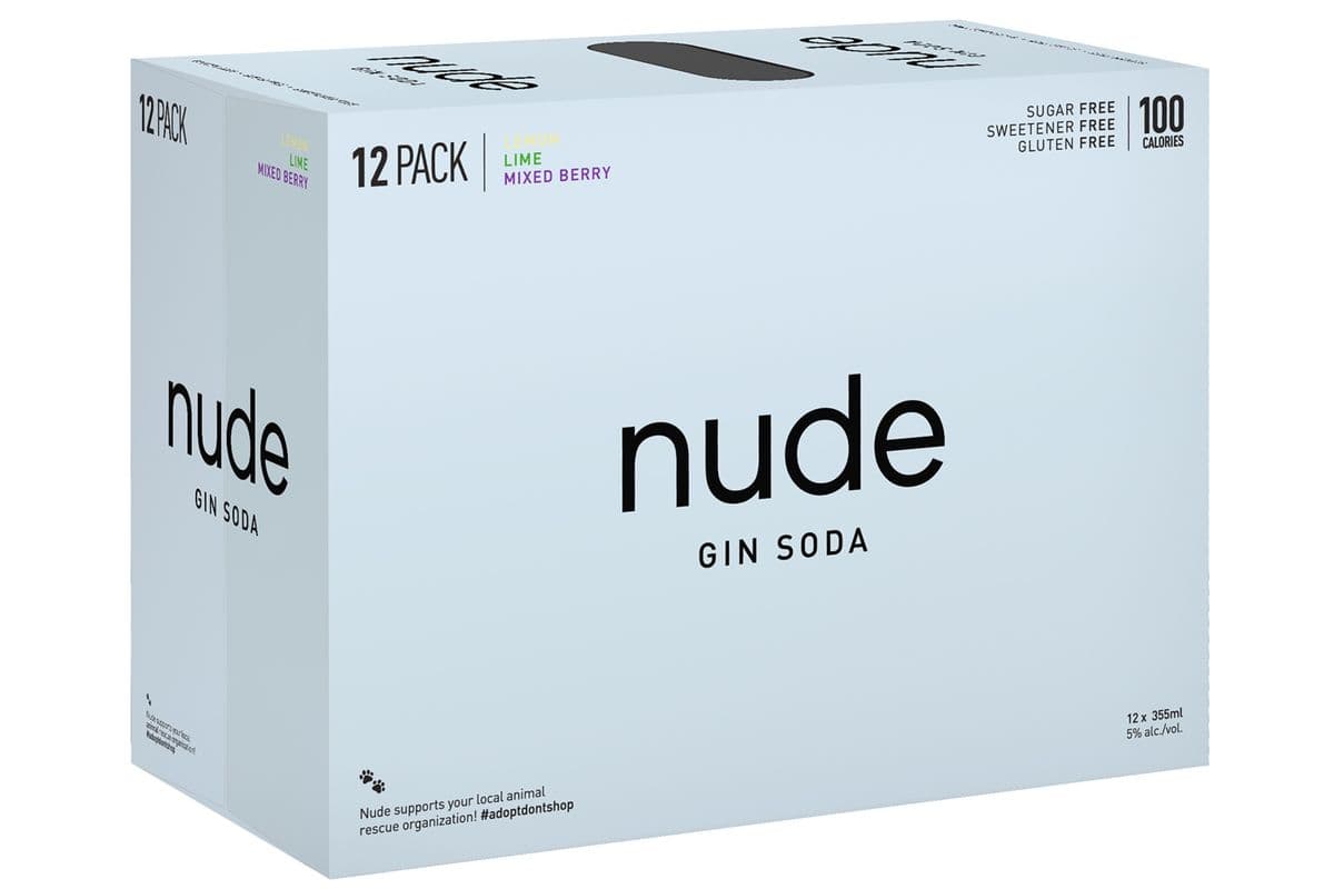 Nude Vodka Soda Mixer (12 Cans)