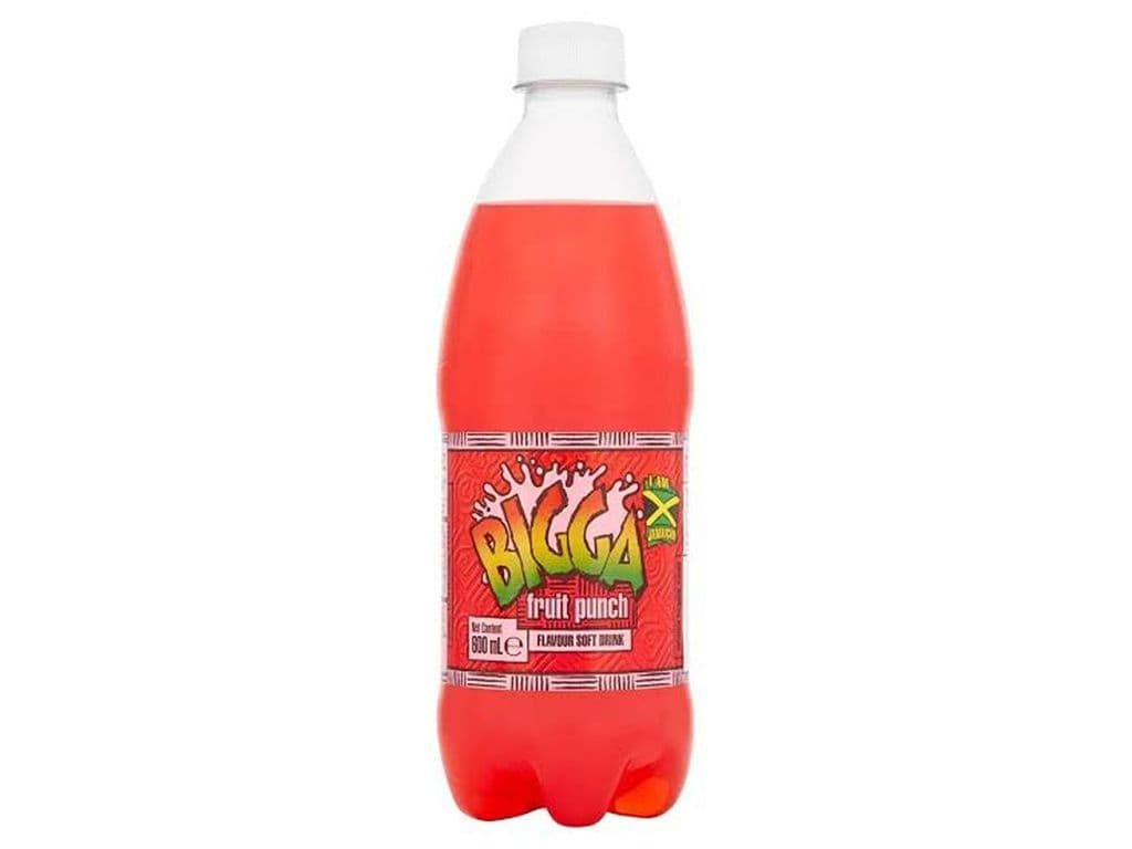 Bigga Fruit Punch Jamaican Soda 600ml Caribbean Soda Pop