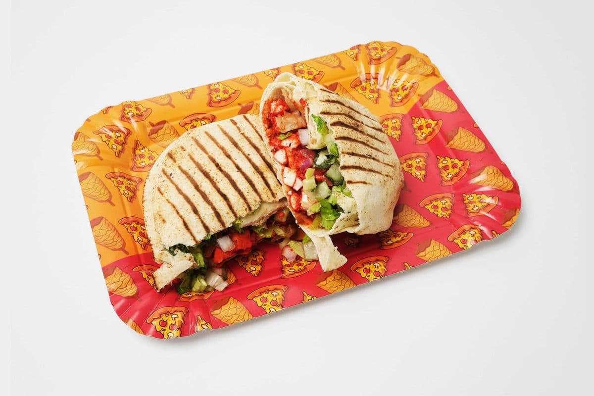 🌿 Chipotle Paneer Pita Wrap