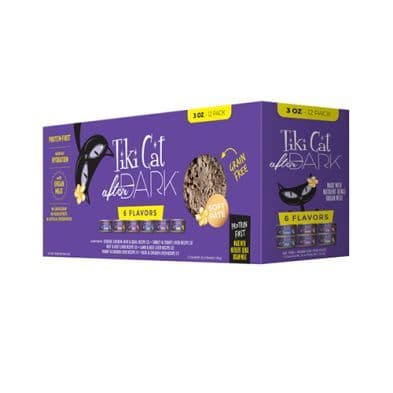 Tiki Cat After Dark Pate Wet Variety Pack Cat Food 12 x 3oz