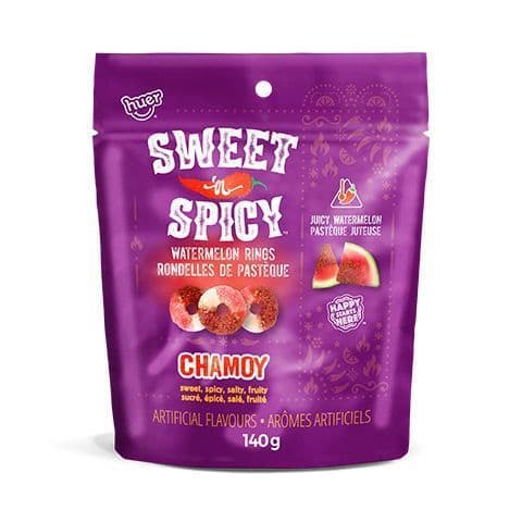 Huer Sweet n' Spicy Chamoy Watermelon Rings 140g