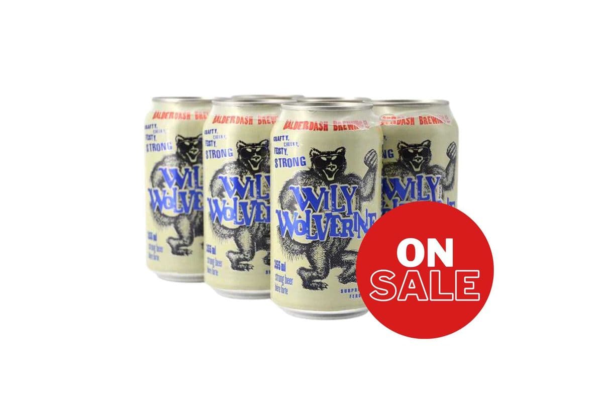 Balderdash Wily Wolverine Strong Lager (6 x 355ml)