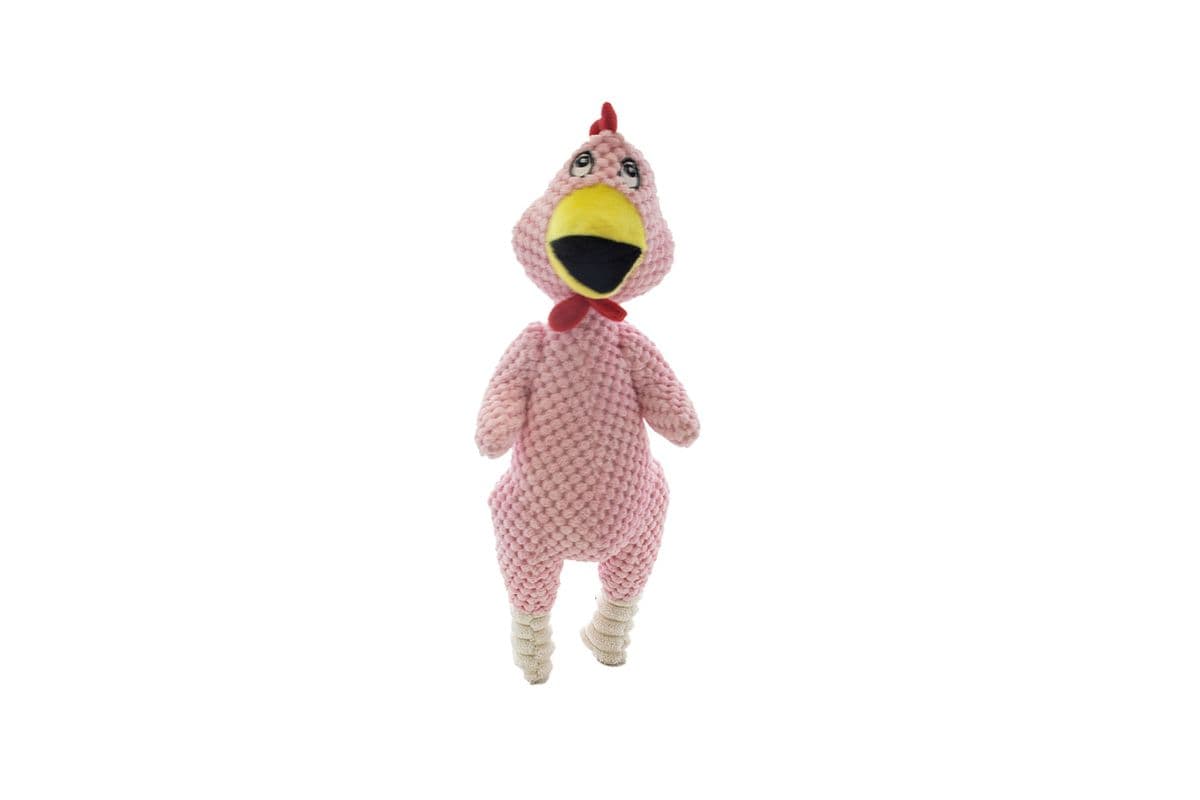 14" Pampered Pal Plush Pink Chicken Dog Toy