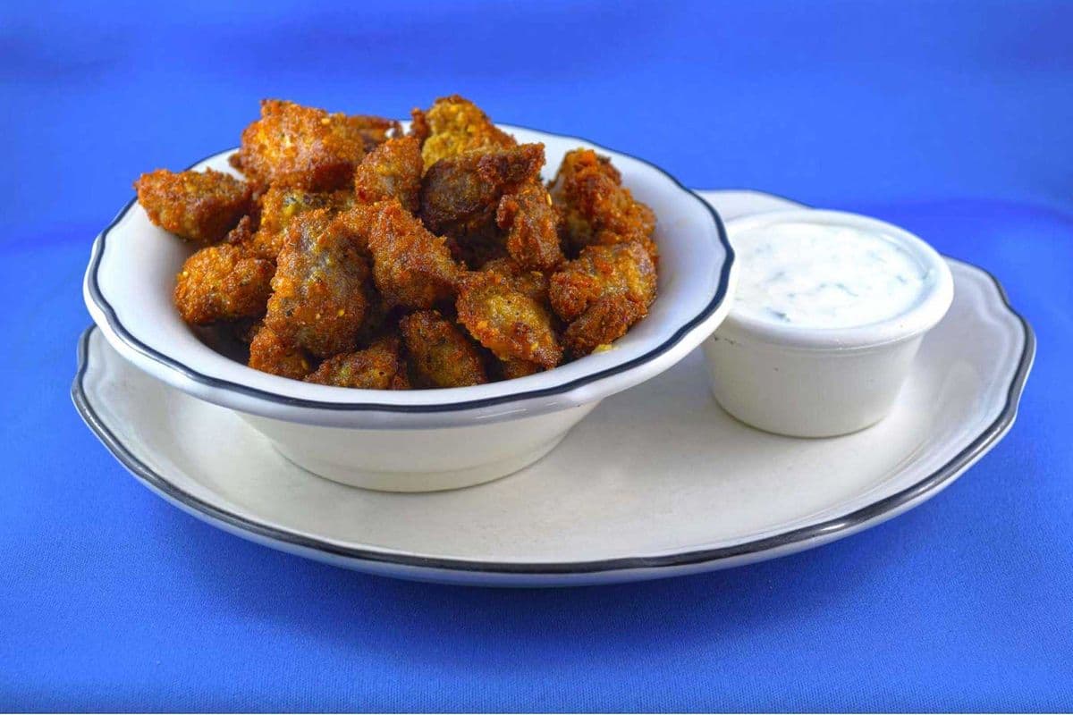 Porc Popcorn+Tzatziki / Pork Popcorn+Tzatziki