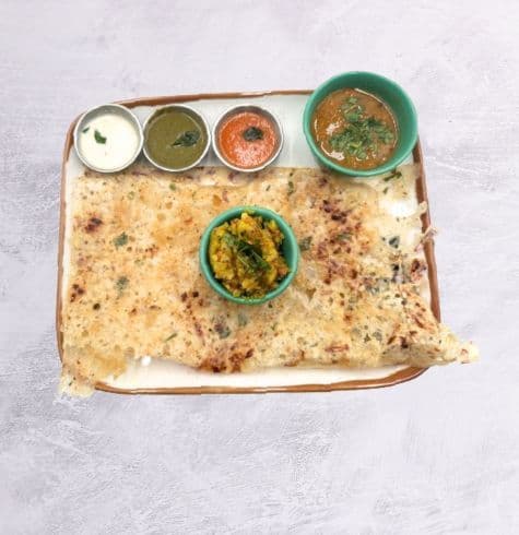 Onion Rava Masala Dosa