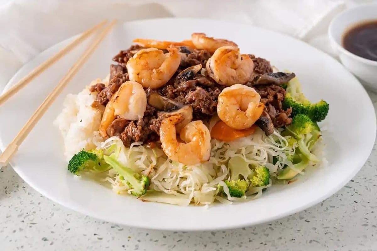 Beef and Shrimp Teriyaki