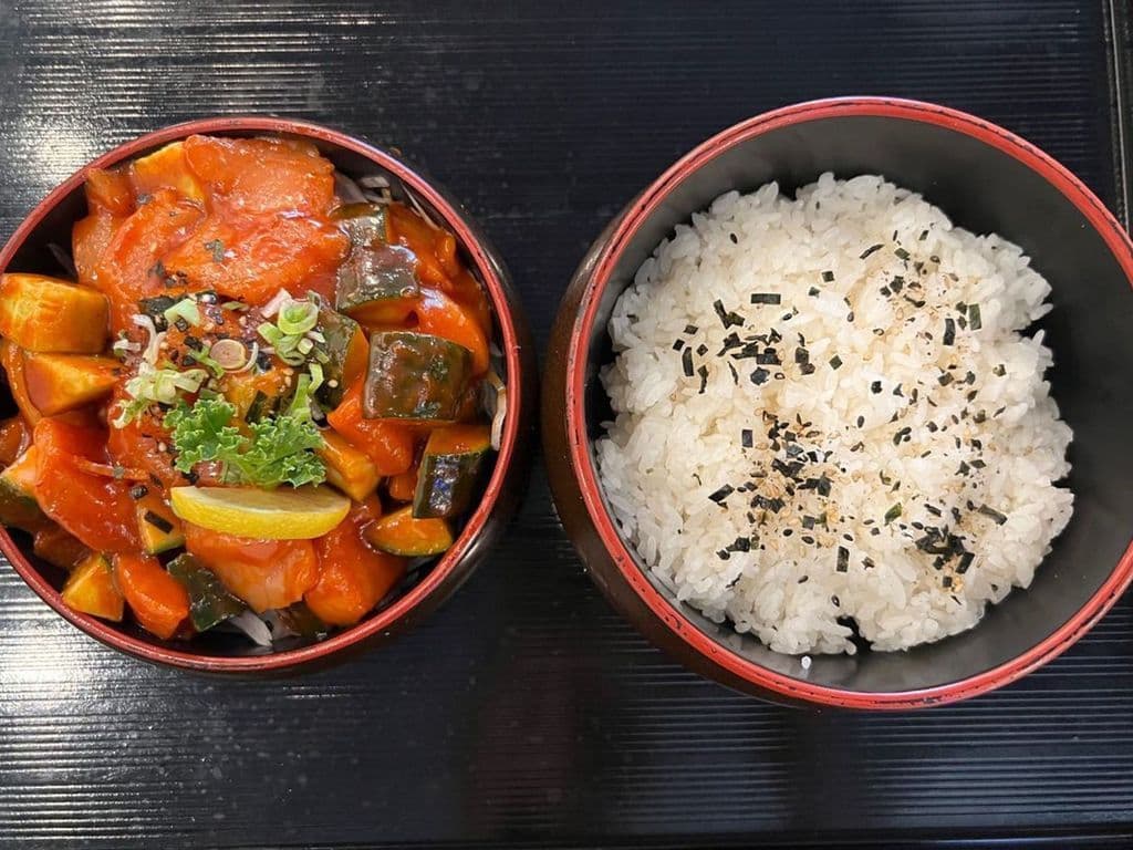 Spicy Tuna & Salmon Don