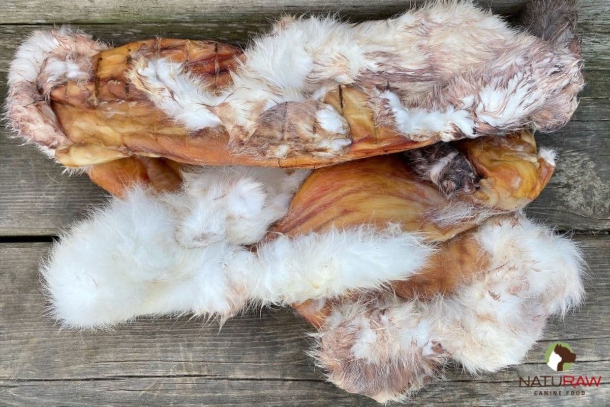 Dehydrated Rabbit Hide (Approx 0.4 lb)