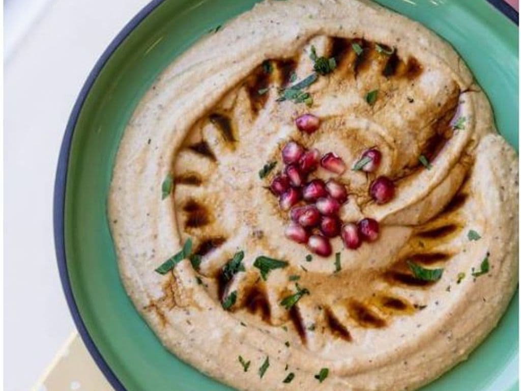 Pomegranate & Sumac Hummus. Delivery