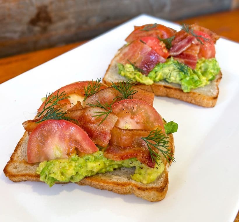 NEW! Tomato Bacon Avocado Toast