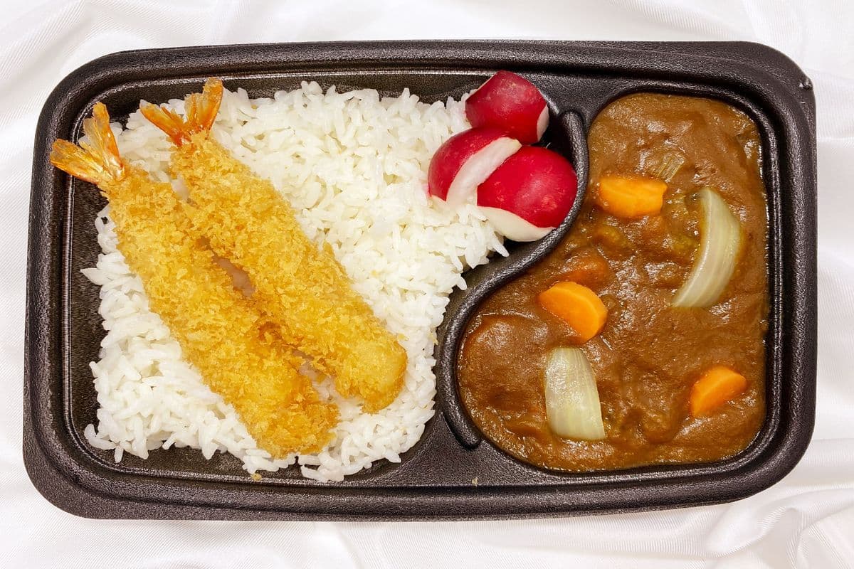 Curry crevette tempura