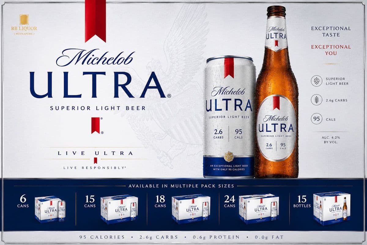 MICHELOB ULTRA (24 CANS X 355ML) 4.2% ABV (24 x 355 mL)