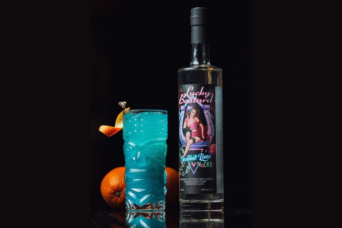 Lucky Bastard Coconut Lime Vodka 750ML (1 x 750 ml)