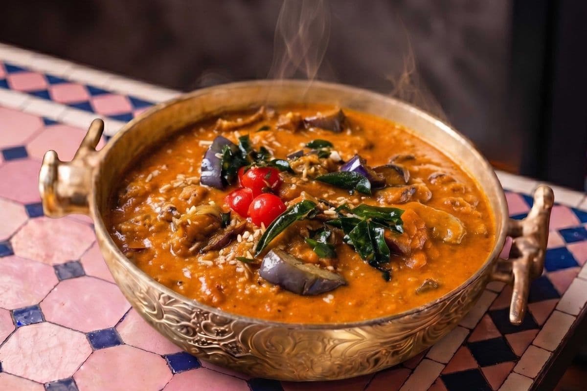 SWEET AND SOUR EGGPLANT CURRY
