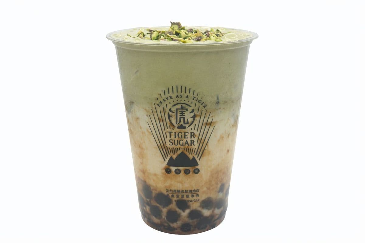 New!! Pistachio black sugar boba pearl milk