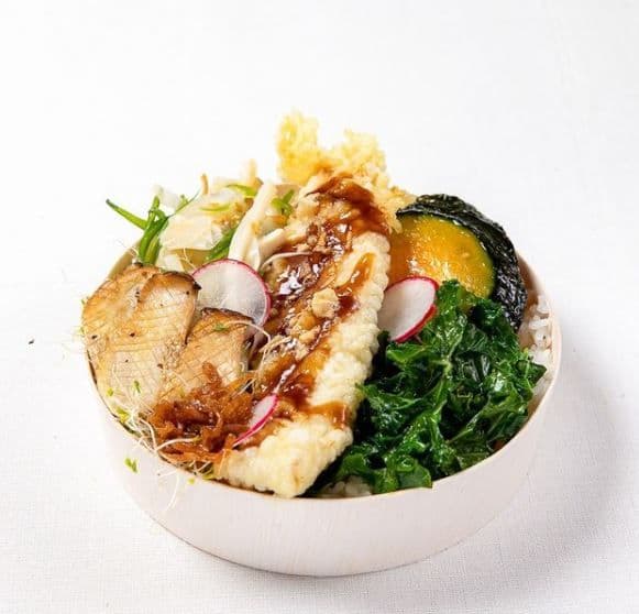 Fried Milk Fish Bento