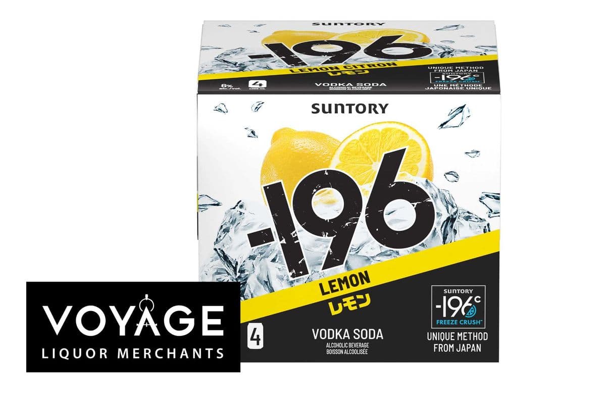 -196 Lemon Vodka Soda (4 x 355 ml)