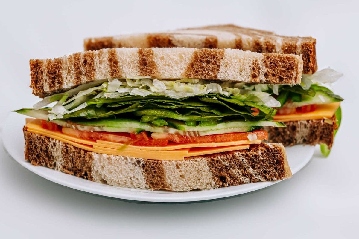 PK Style Veggie & Cheese Sandwich (Large)