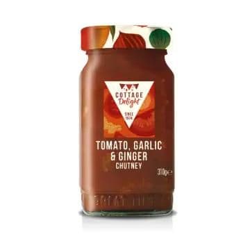 Cottage Delight Tomato, Garlic & Ginger Chutney, 310g