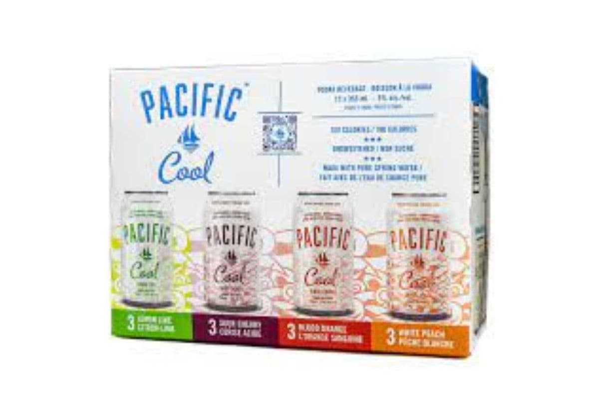 PACIFIC COOL 12 CAN VARIETY PACK***ON SALE NOW***SUMMER SAVING*** (1 x 12 PK CANS )