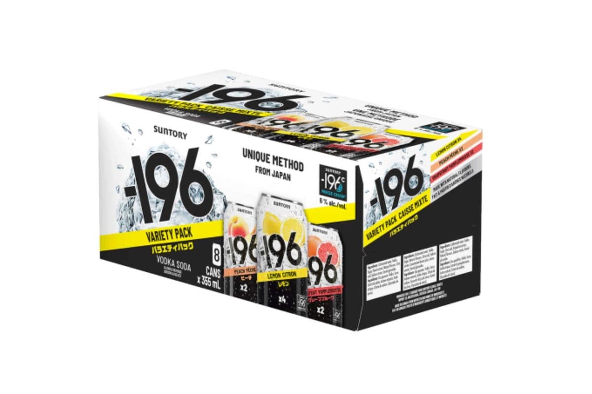 196 Vodka Soda Variety Pack (8 x 355ml)