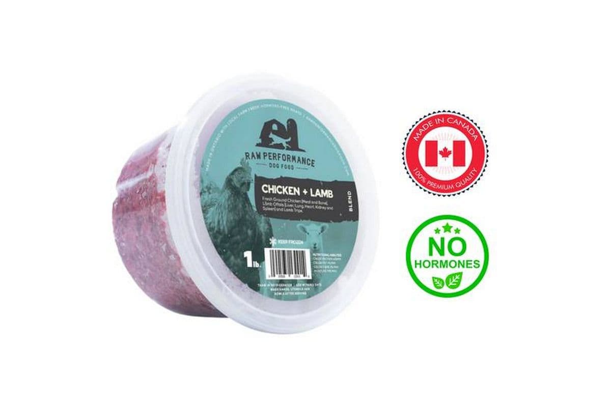 Raw Performance - Chicken & Lamb Raw Dog Food (1 lb)