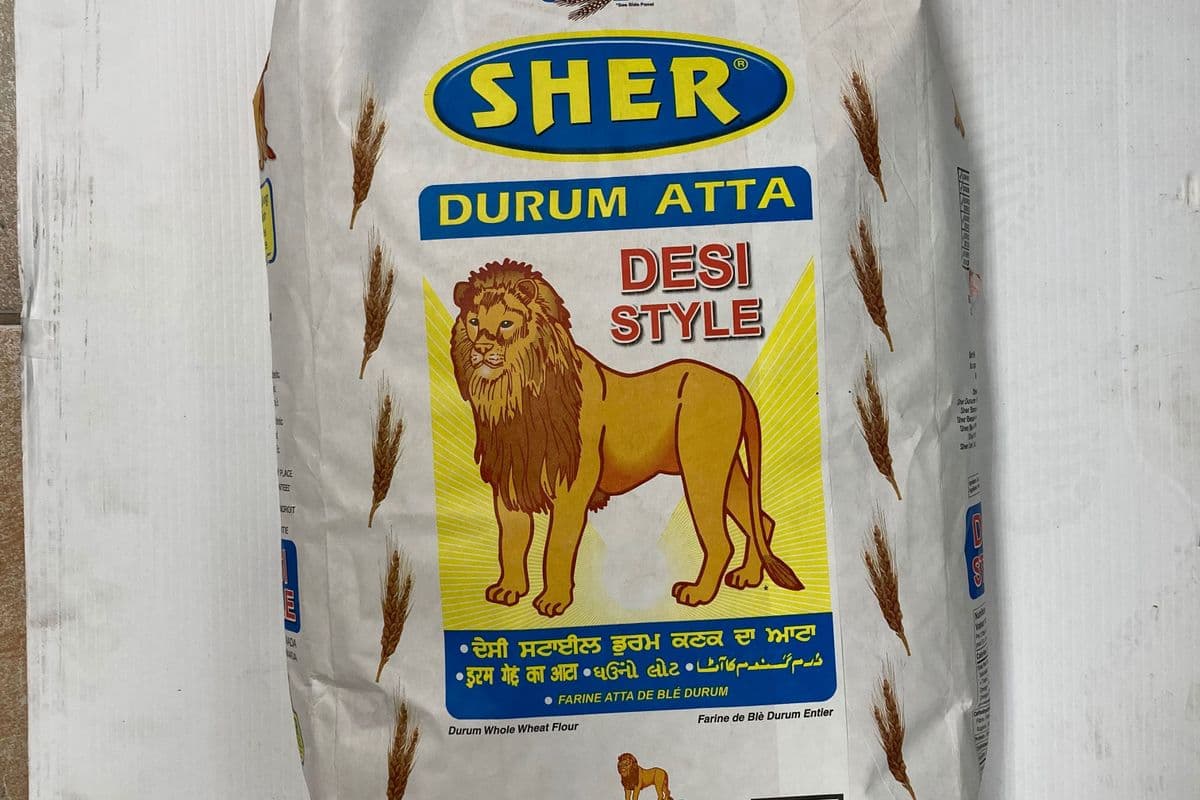 Sher Durum White Whole Wheat Atta (9.07kg) (110 Cal)