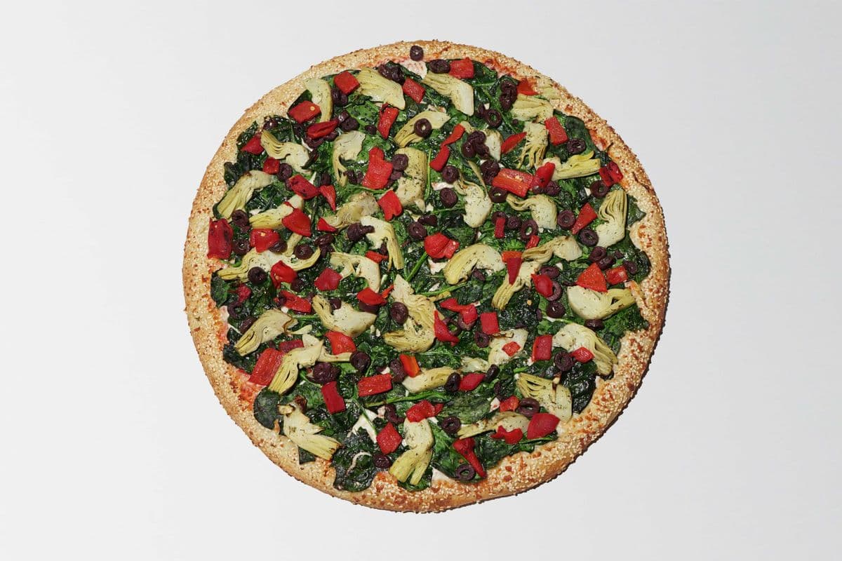 Medium Mediterranean Spinach Pizza