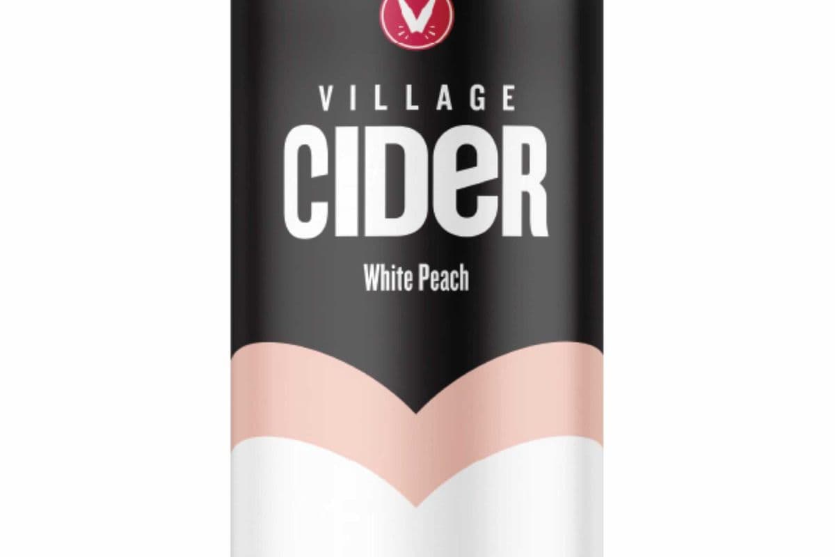Village - White Peach Cider (4 x 473ml Can)