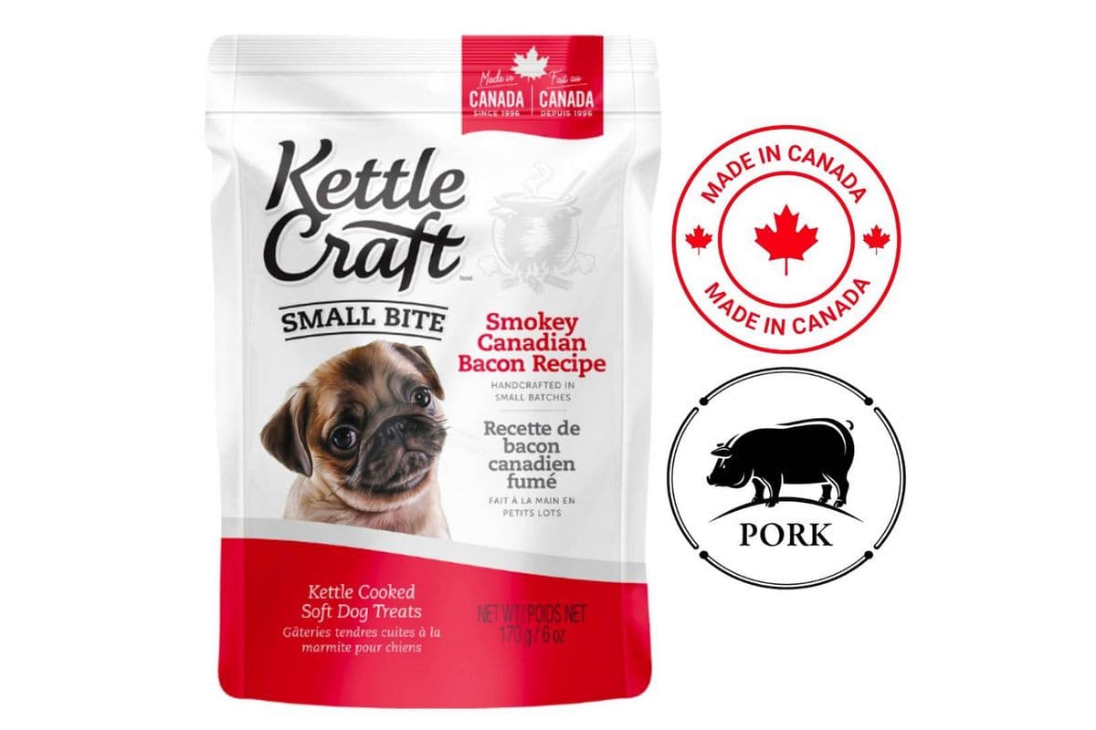 Kettle Craft - Smokey Canadian Bacon Small Bite Dog Treats (170 g)