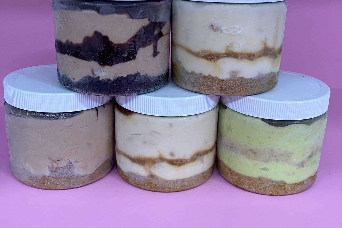 Cheesecake in a Jar: Lemon & Saskatoon Berry