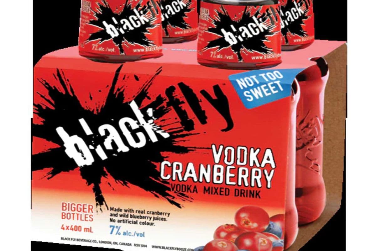 Black Fly Vodka Cranberry (4 Bottles) (4 x 4*440ML )